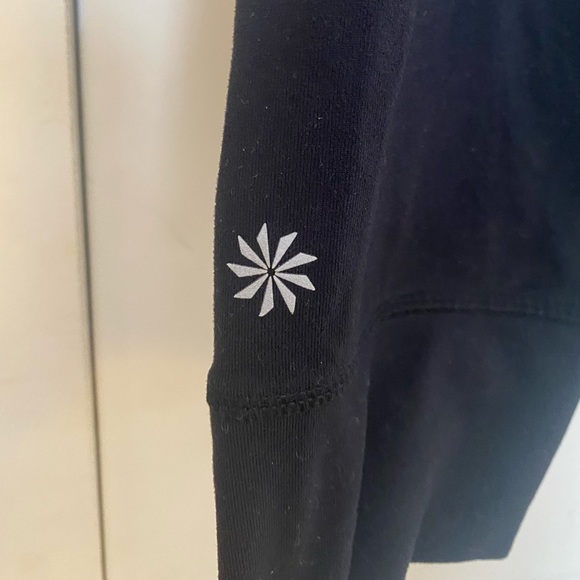 Athleta Black Running Leggings Tights 3/4 length XS Reflective - Picture 4 of 4